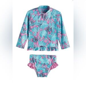 Coolibar Girls’ 2T Two-Piece Rashguard Set NWT
UPF 50+